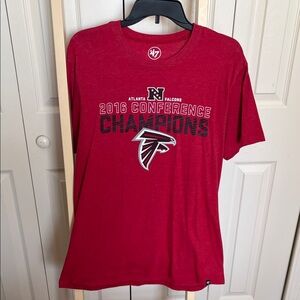 47 Brand Atlanta Falcons Red Conference Champions Tee